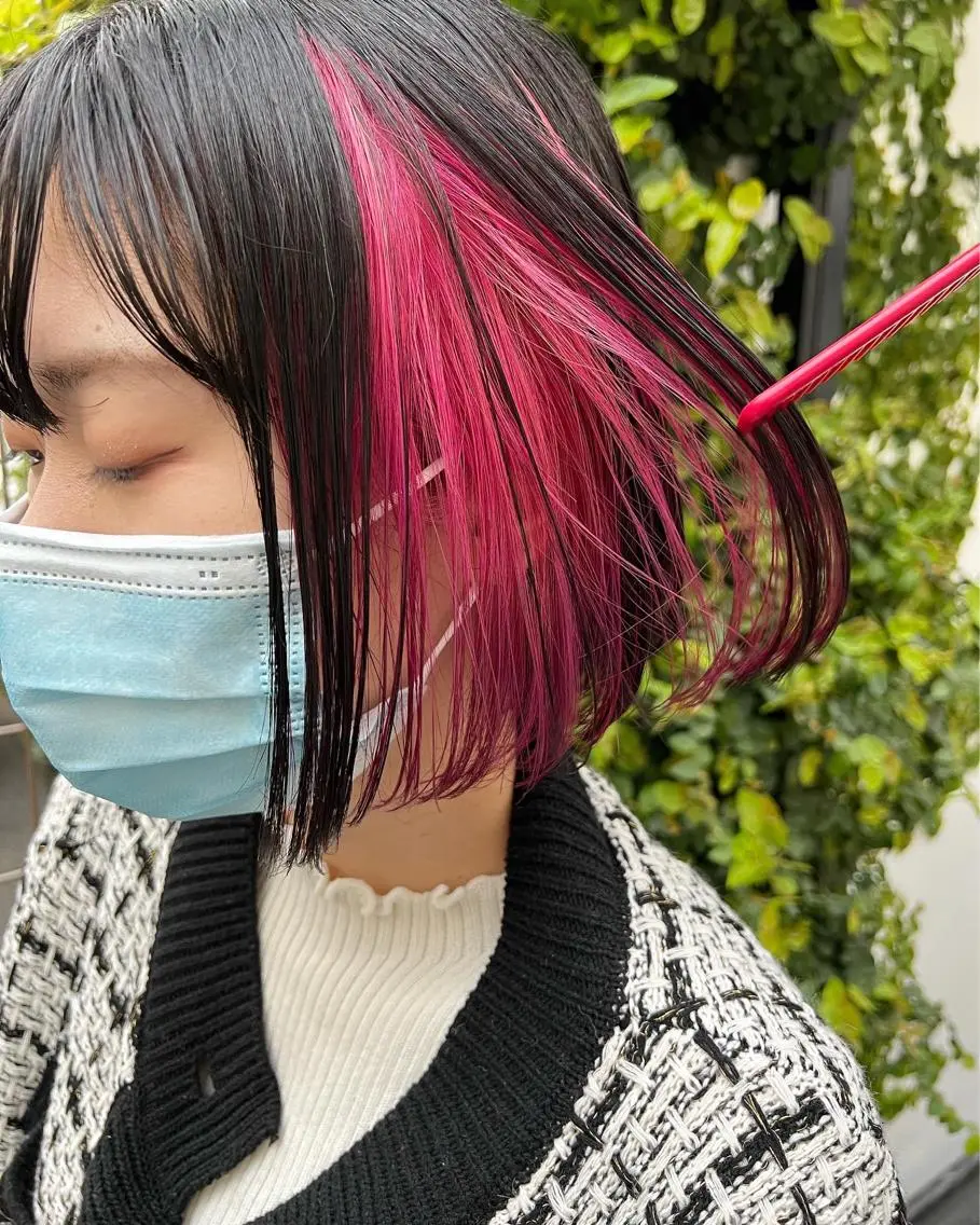 ショート カラー ピンクカラー スダユーヤ 💫推しカラーウルフのヘアスタイル