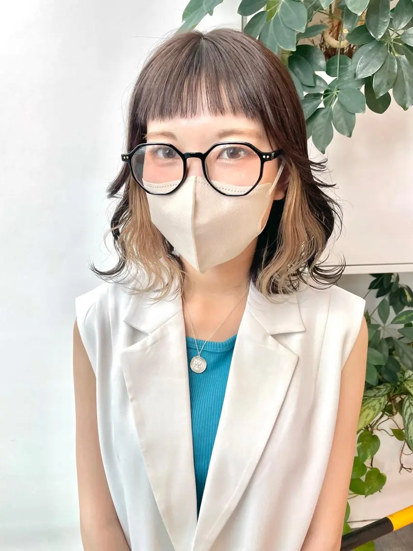 ミディアム ヘアカラー 東北No.1完全個室 💐梶谷社長のヘアスタイル