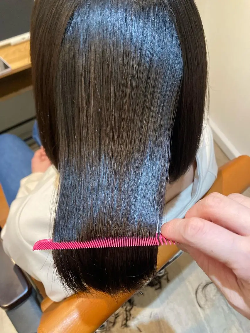 ミディアム 縮毛矯正 O maikoのヘアスタイル