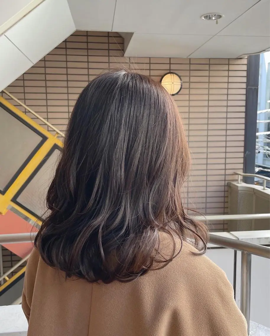 ミディアム カラー ヘアアレンジ ショコラグレージュ グレージュ ヘアカラー トリートメント Joshua /パーソナル髪質改善のヘアスタイル