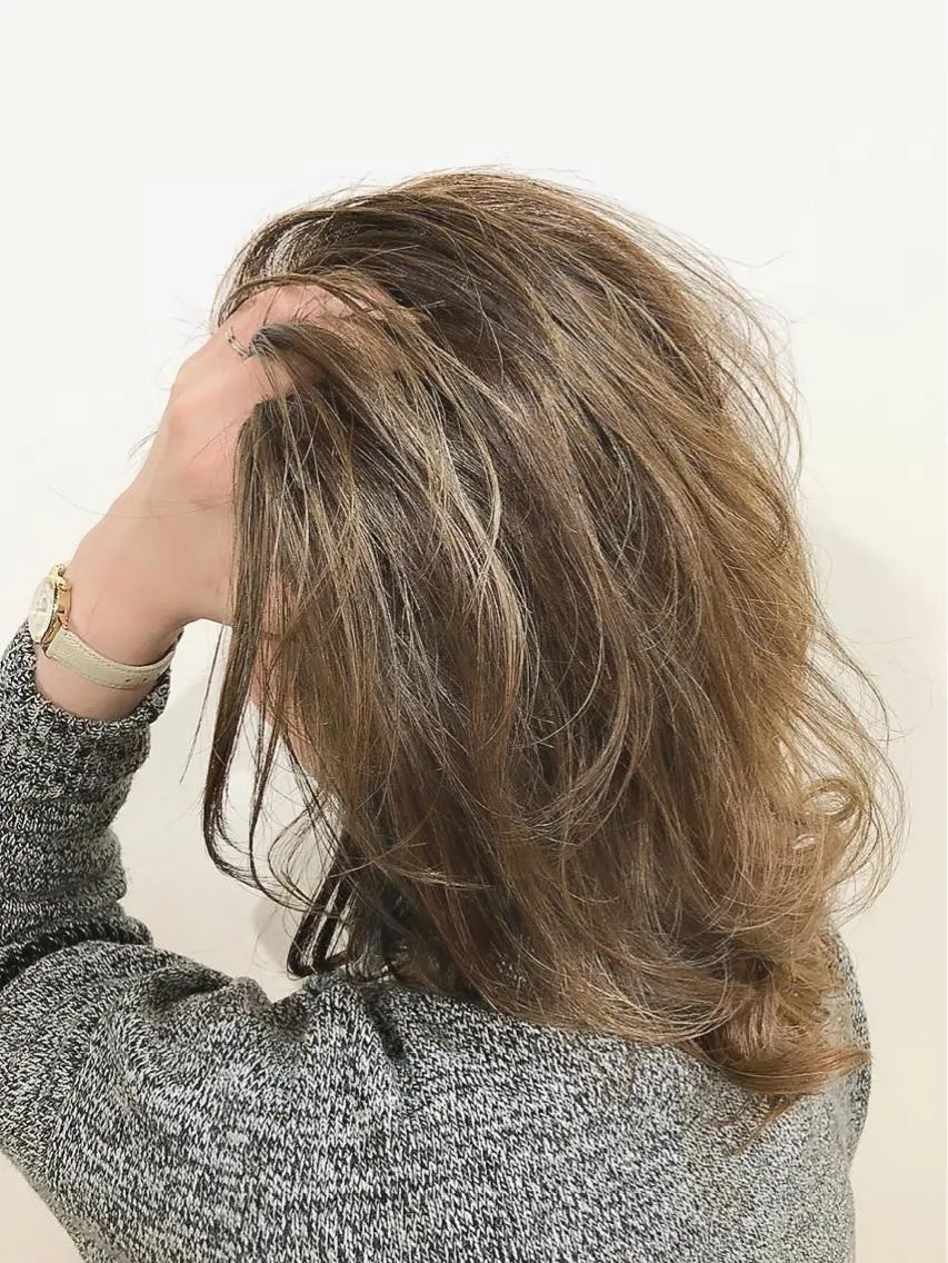 ミディアム カラー カット ヘアカラー イメチェン☆丁寧接客 田中 優貴のヘアスタイル