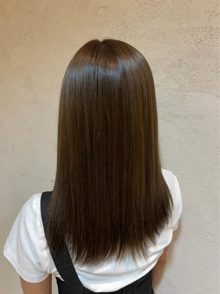 カラー ハイライトカラー ヘアカラー トリートメント 竹添 有梨沙のヘアスタイル