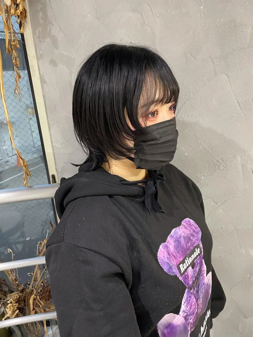 ショート ウルフカット ウルフ レイヤー パーマ🪐MANAのヘアスタイル