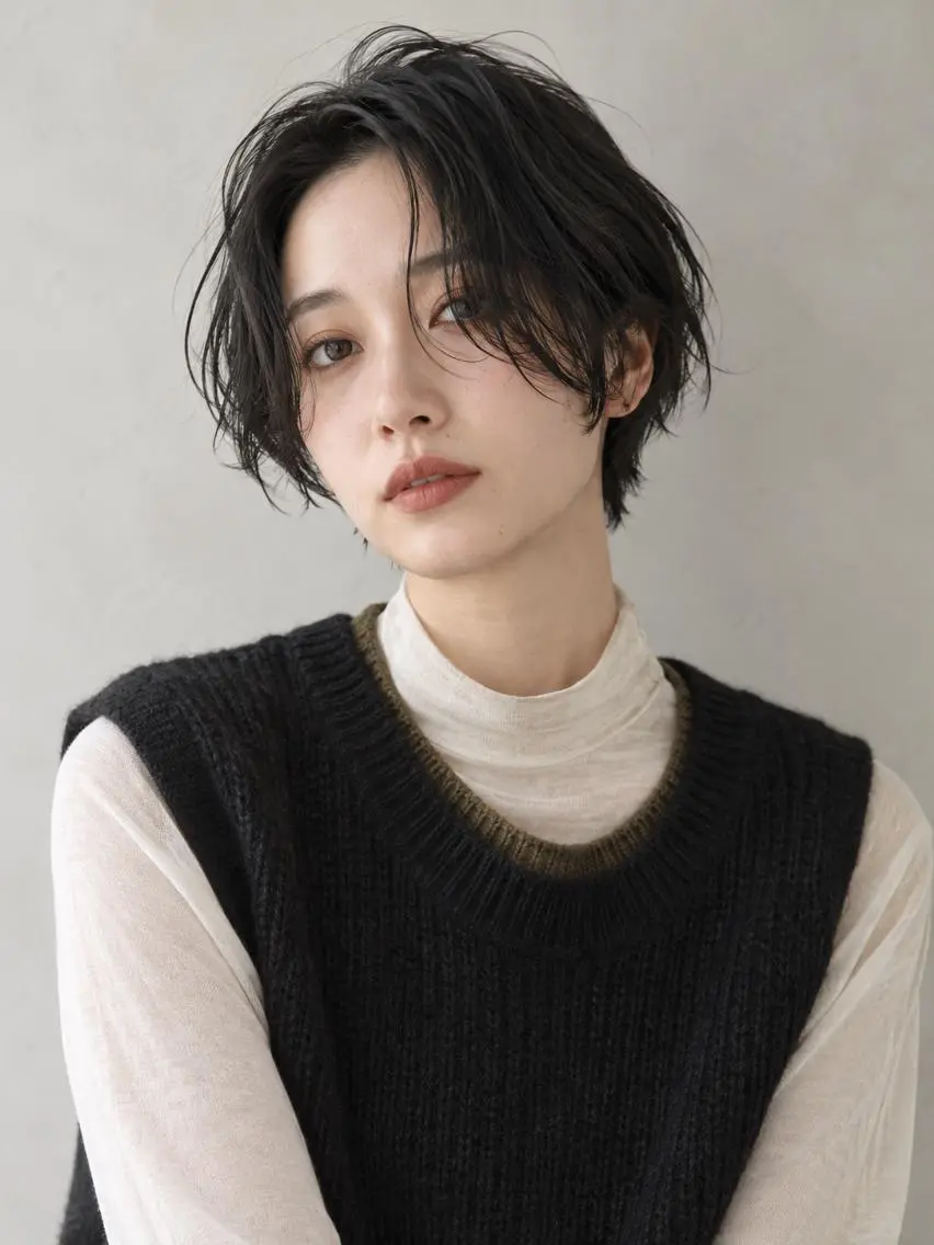 ショート カラー パーマ ブリーチ ケアブリーチ 透明感カラー ダブルカラー イヤリングカラー カット ヘアカラー パーマ "オトナ髪”/ LAKA TOCCAのヘアスタイル