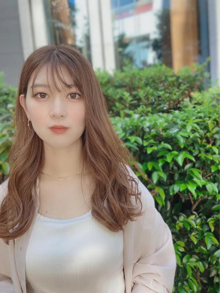 ロング カラー パーマ ヘアアレンジ 【公式】amble luxe池袋東口🩷のヘアスタイル
