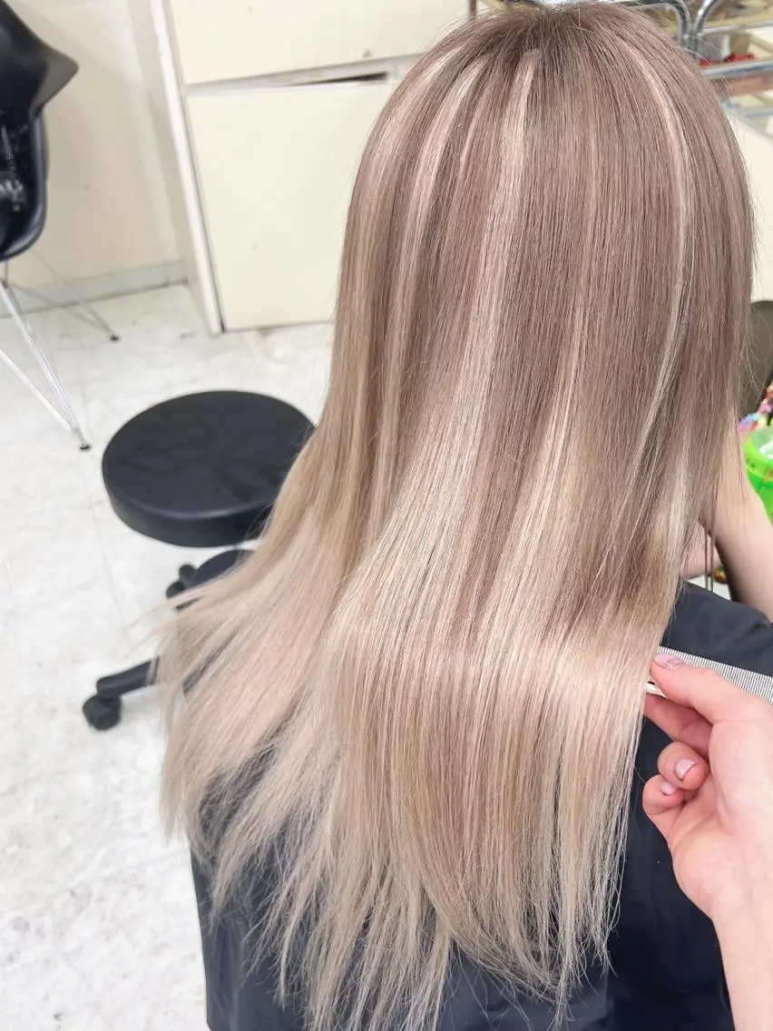 ロング シールエクステ エクステ シールエクステ専門店 Spira藤崎宮のヘアスタイル