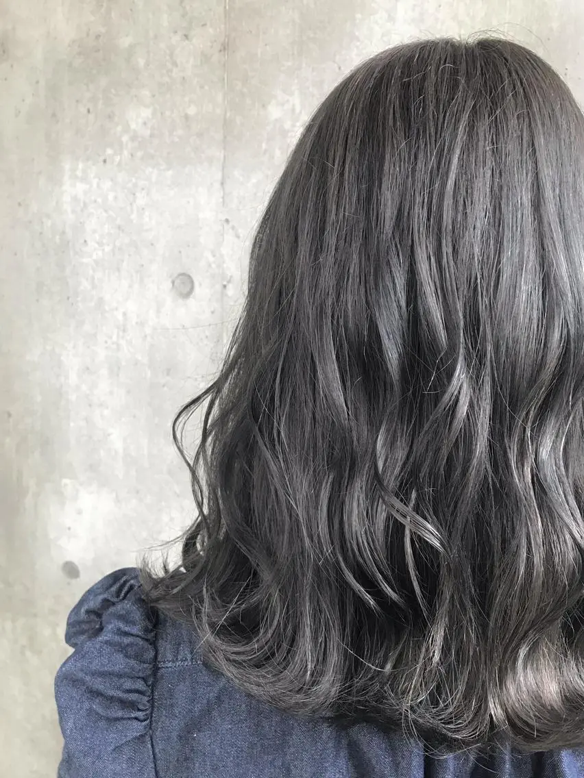 ミディアム カラー もりたみかこ 美容師お休み中のヘアスタイル