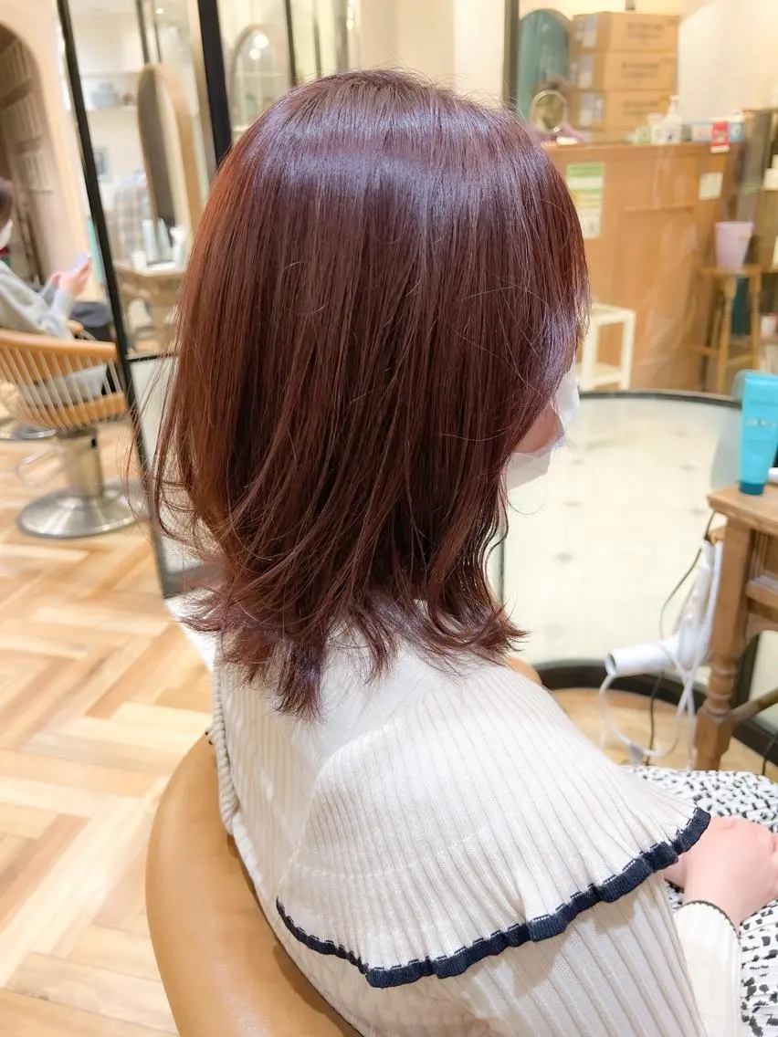 セミロング カラー カット ヘアカラー トリートメント ヘッドスパ 🇰🇷韓国レイヤー 錦糸町【北山謙三】のヘアスタイル