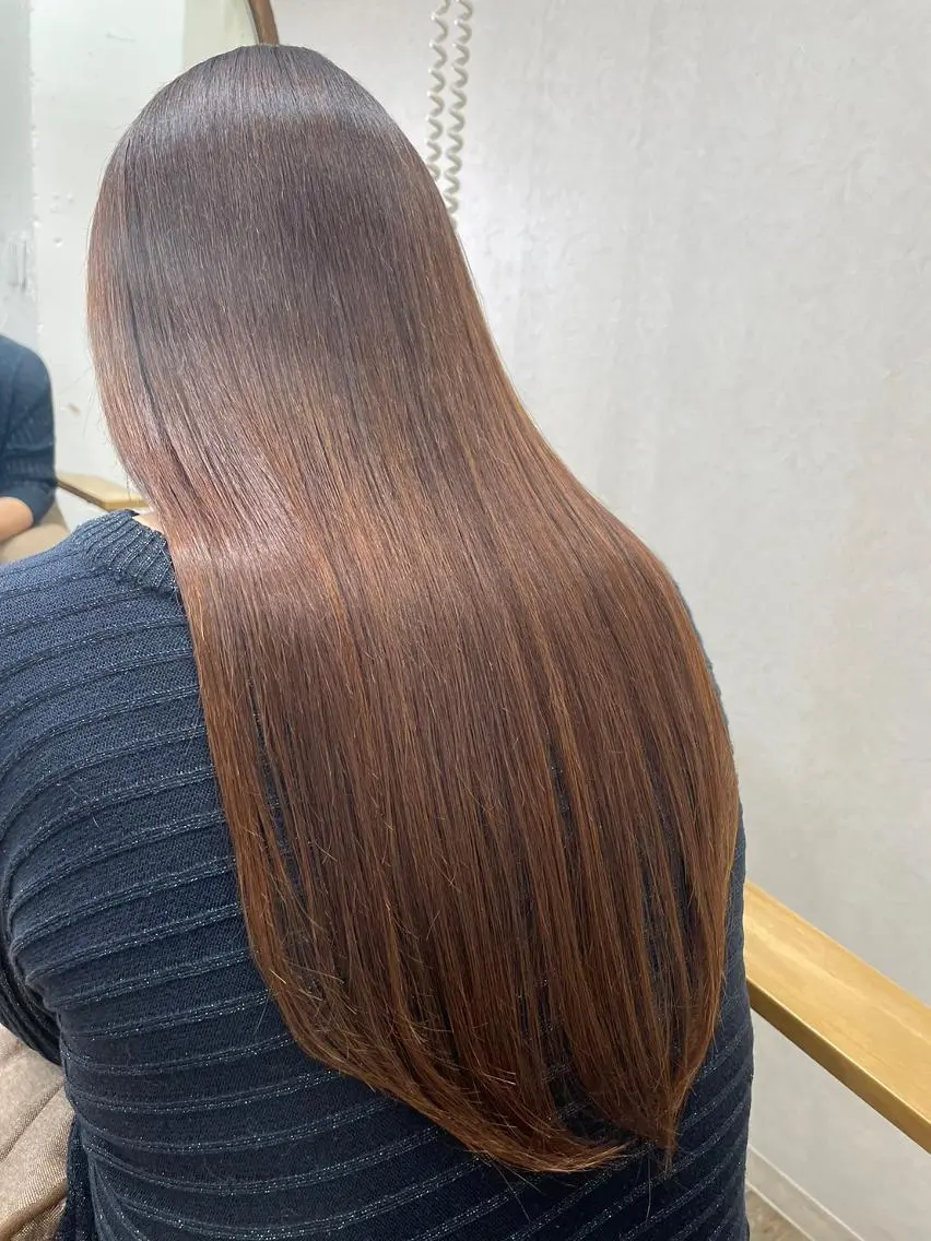 ロング カラー バレイヤージュ ブリーチ ケアブリーチ ダブルカラー ハイライトカラー newi grande 横浜店のヘアスタイル