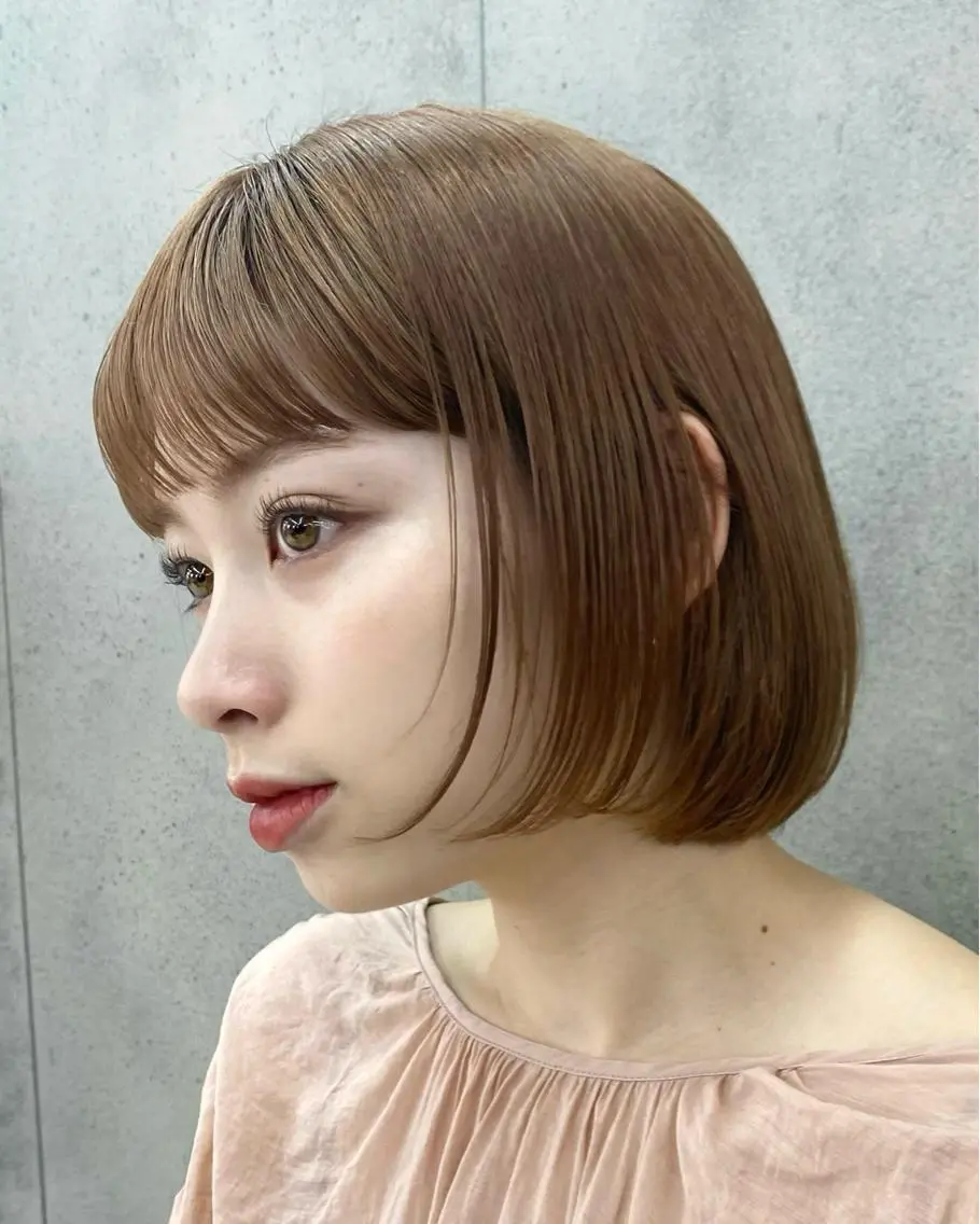 ショート カラー 艶髪/ショート/ ボブ/なつきのヘアスタイル