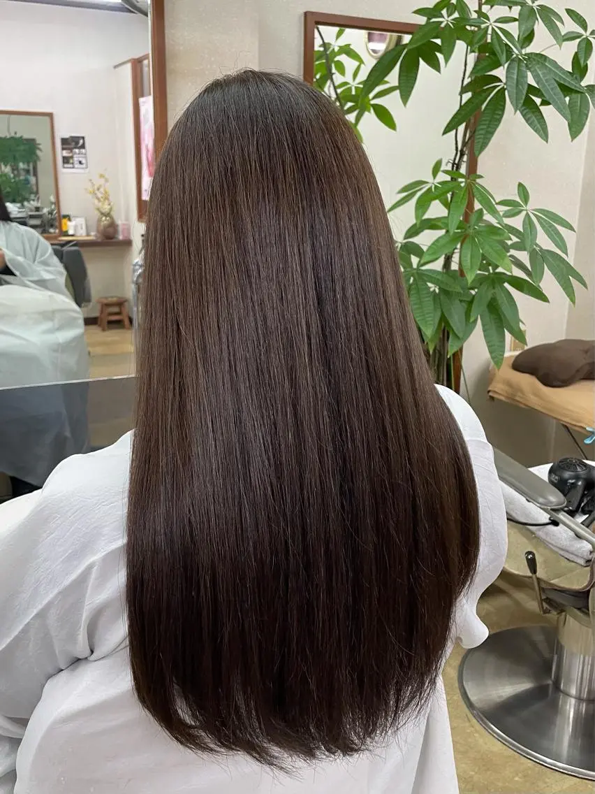 セミロング カラー ヘアカラー トリートメント 🦖JIN HAIR DESIGN🦖のヘアスタイル
