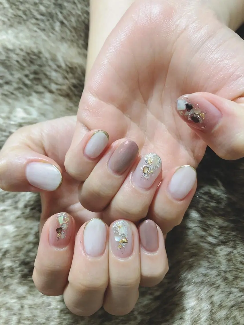 ネイル ニュアンスネイル kiki nail &brow二子玉川のネイルデザイン