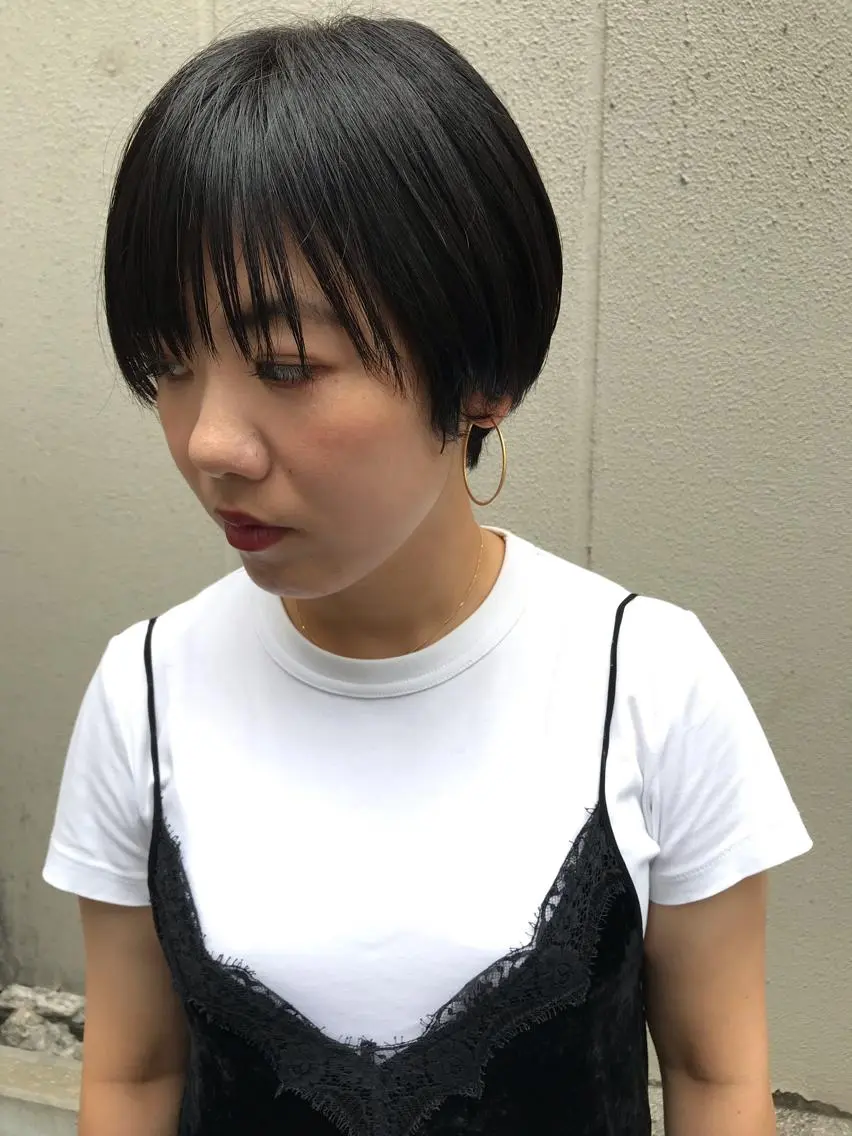 ショート カット ヘアカラー トリートメント ayane⭐️ボブ・ ショート・パーマのヘアスタイル