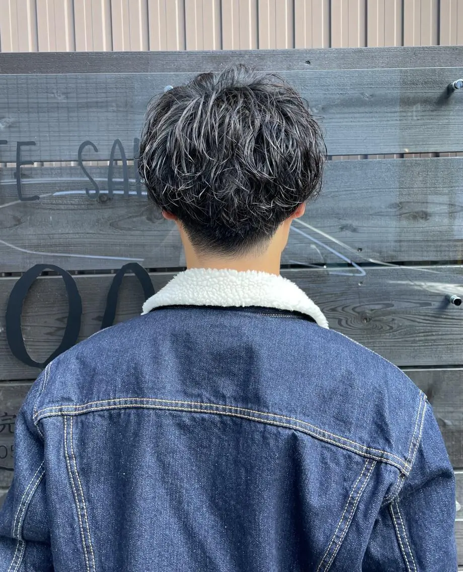 ショート パーマ メンズ カット パーマ パーマPrivate SalonNoa名駅のヘアスタイル