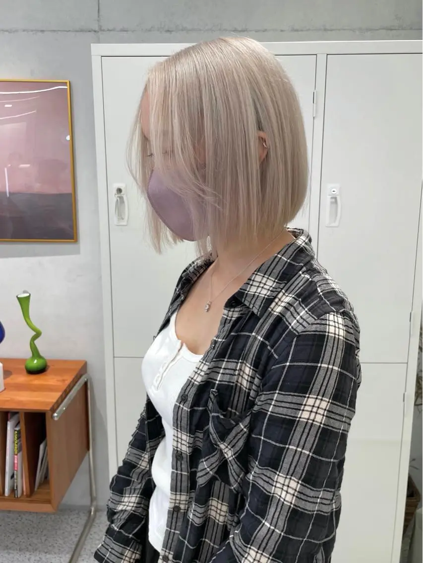 ショート カラー ヘアカラー トリートメント 韓国ヘア🤍 ayanaのヘアスタイル