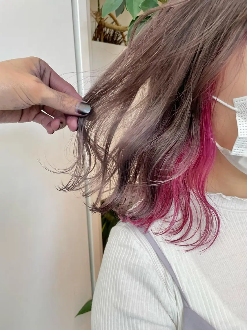 ミディアム ヘアカラー 東北No.1完全個室 💐梶谷社長のヘアスタイル