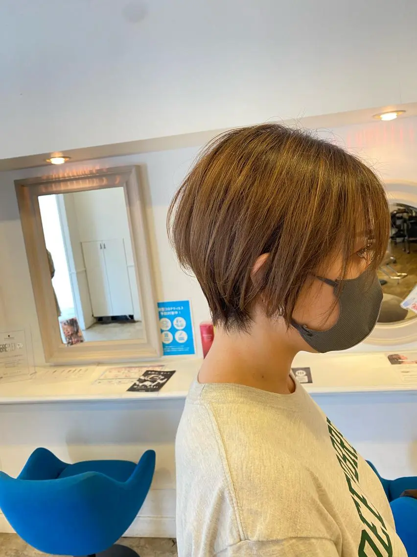 ショート カラー ショートヘア 谷合 貴志のヘアスタイル