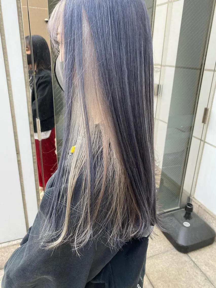 ロング カラー ブリーチ ヘアカラー 🫧富田 苑実🫧のヘアスタイル