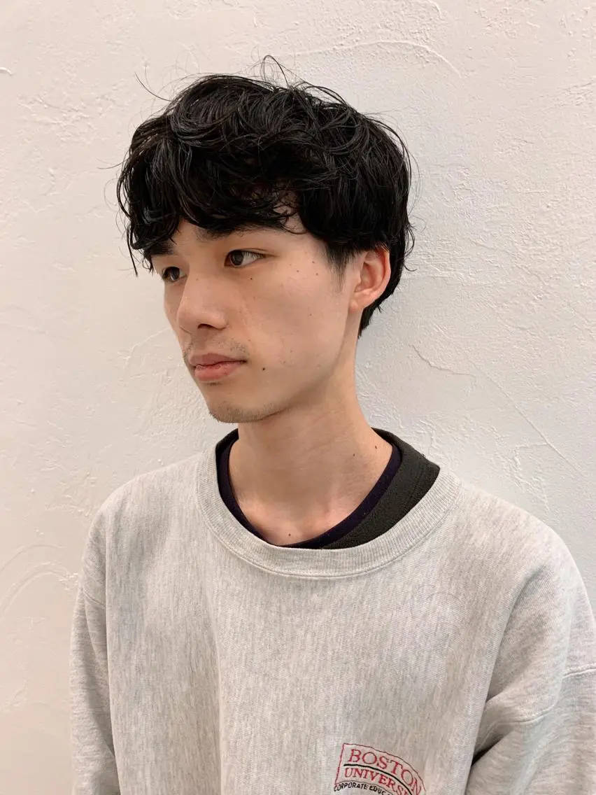 パーマ メンズ メンズパーマ ✨メンズカット ニュアンスパーマ鷲野のヘアスタイル