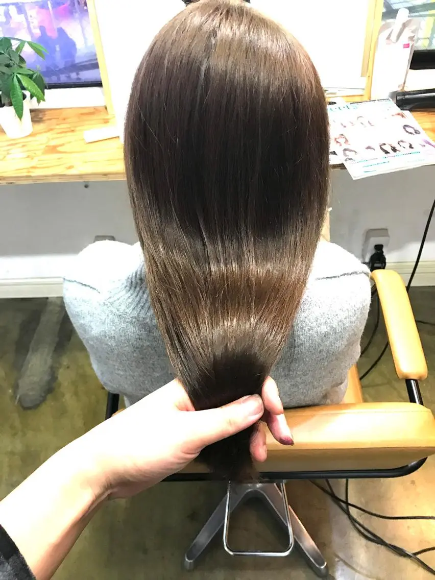 ミディアム カラー ヘアカラー トリートメント 💎髪質改善💎 デザイナーshinのヘアスタイル