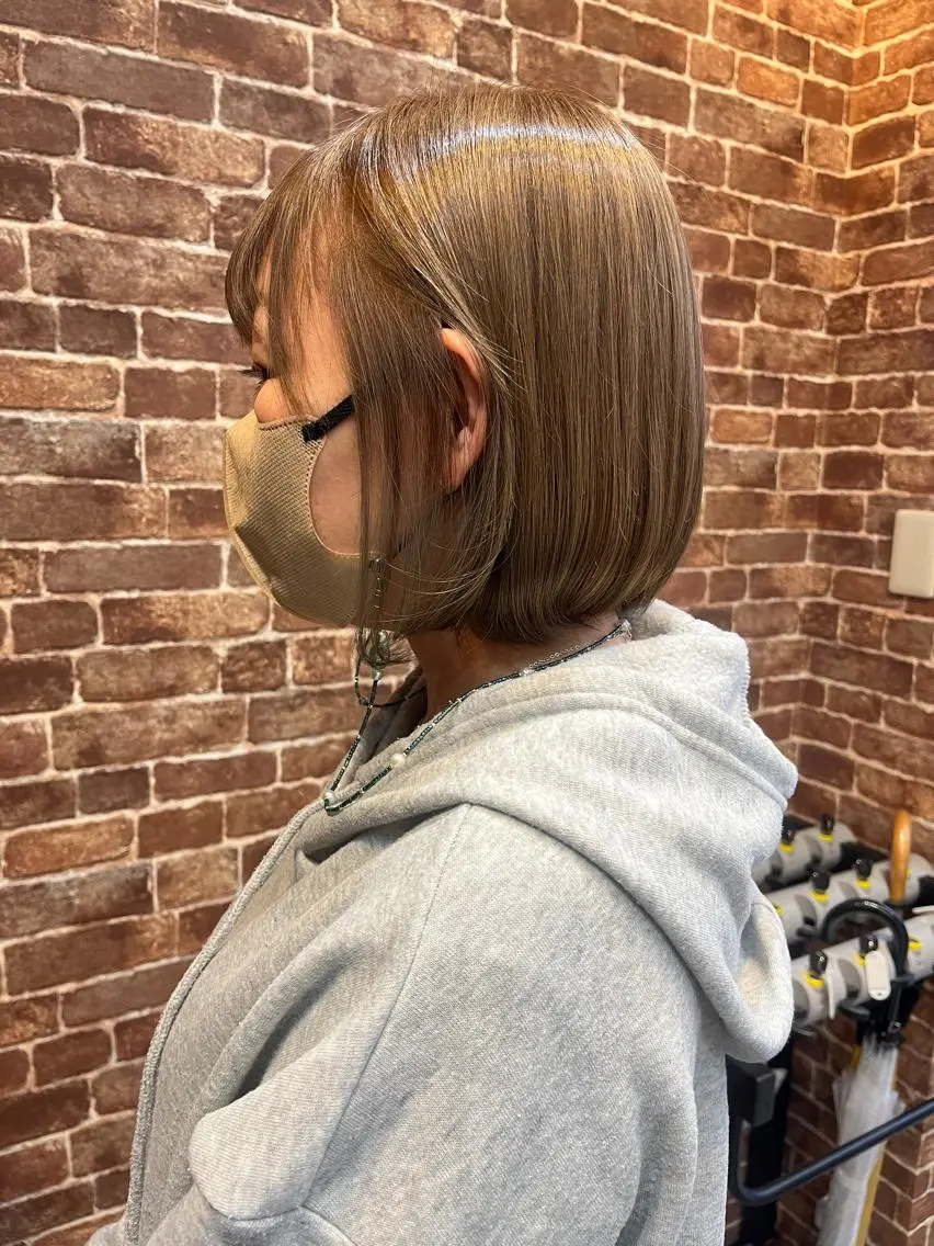 ミディアム カラー パーマ ヘアアレンジ メンズ キッズ マツエク・マツパ アイブロウ メンズブリーチ メンズハイライト メンズインナーカラー メンズ韓国風 ブリーチ 久木原 ゆりのヘアスタイル