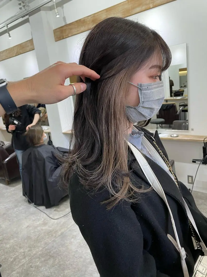 ロング カラー パーマ ヘアアレンジ メンズ キッズ ネイル マツエク・マツパ アイブロウ メンズインナーカラー グレージュ インナーカラー 眉カラー カット ヘアカラー トリートメント パーマ/透明感カラー /ボブ/吉田一生のヘアスタイル