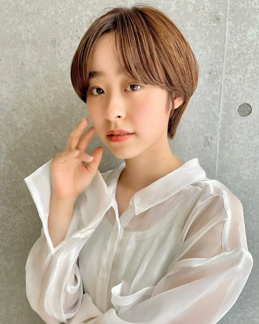 ショート カラー ショートヘア ショート✂️ボブ✂️ 💎Ash茗荷谷💎のヘアスタイル