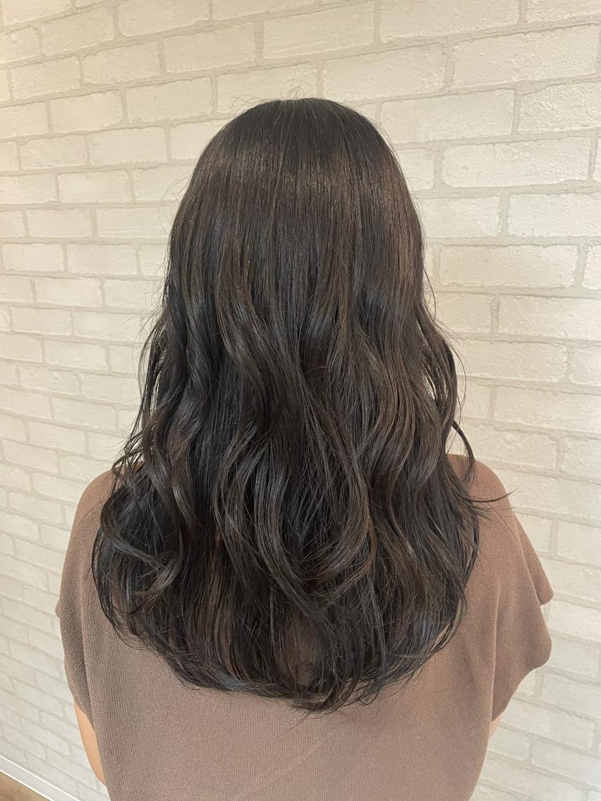 セミロング カット ヘアカラー 🐤 ゆい🐓のヘアスタイル