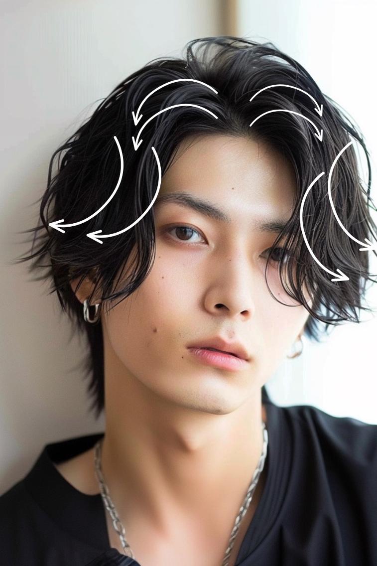 ショート メンズ パーマ 🌿 中谷 陸 🌿 /レイヤーカットのヘアスタイル