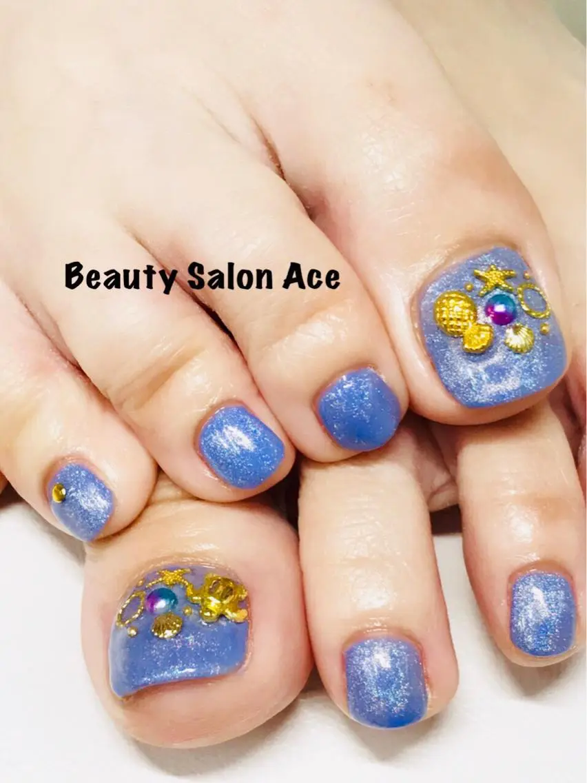 ネイル フットネイル ワンカラーネイル フットネイル 池袋フィルイン Ace♡Nailのネイルデザイン