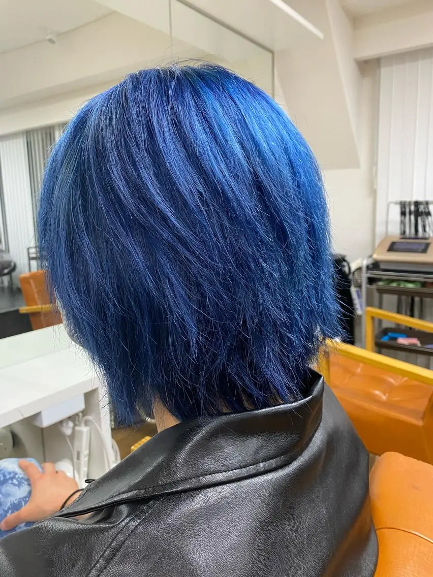 カラー メンズ フェードカット メンズハイライト メンズハイトーン マッシュ メンズパーマ GAKU/仙台/ メンズ/ブリーチのヘアスタイル