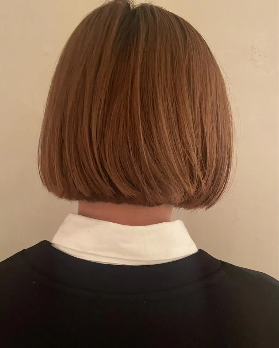 ミディアム ボブ カット トリートメント 鎌田 愛のヘアスタイル