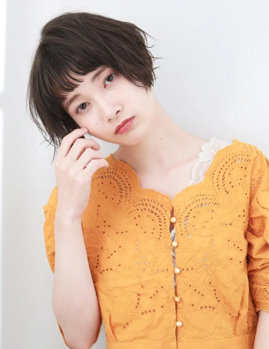 ショート カラー パーマ ヘアアレンジ カット ヘアカラー 可愛いを作る神 ナオヒロのヘアスタイル