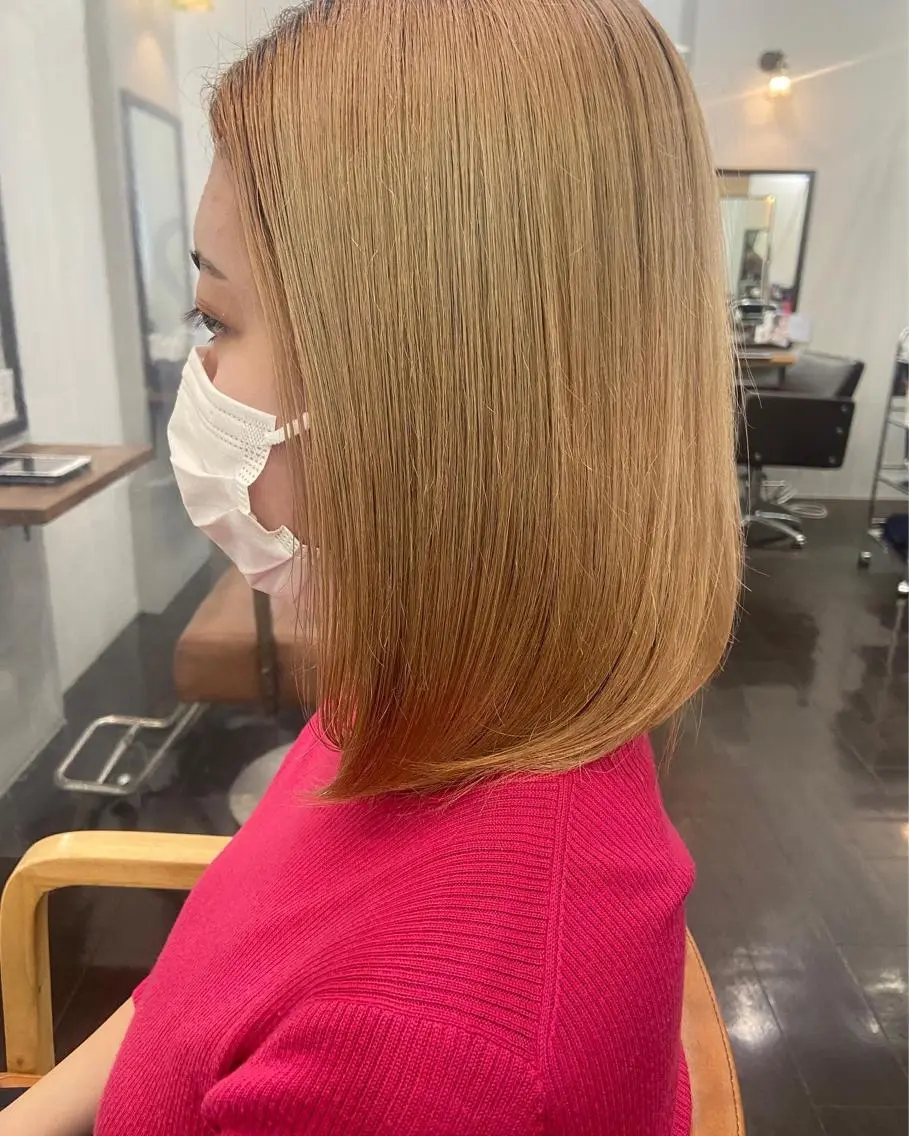 ミディアム カラー パーマ ヘアアレンジ メンズ キッズ ネイル マツエク・マツパ アイブロウ メンズブリーチ ブリーチ ケアブリーチ 久木原 ゆりのヘアスタイル
