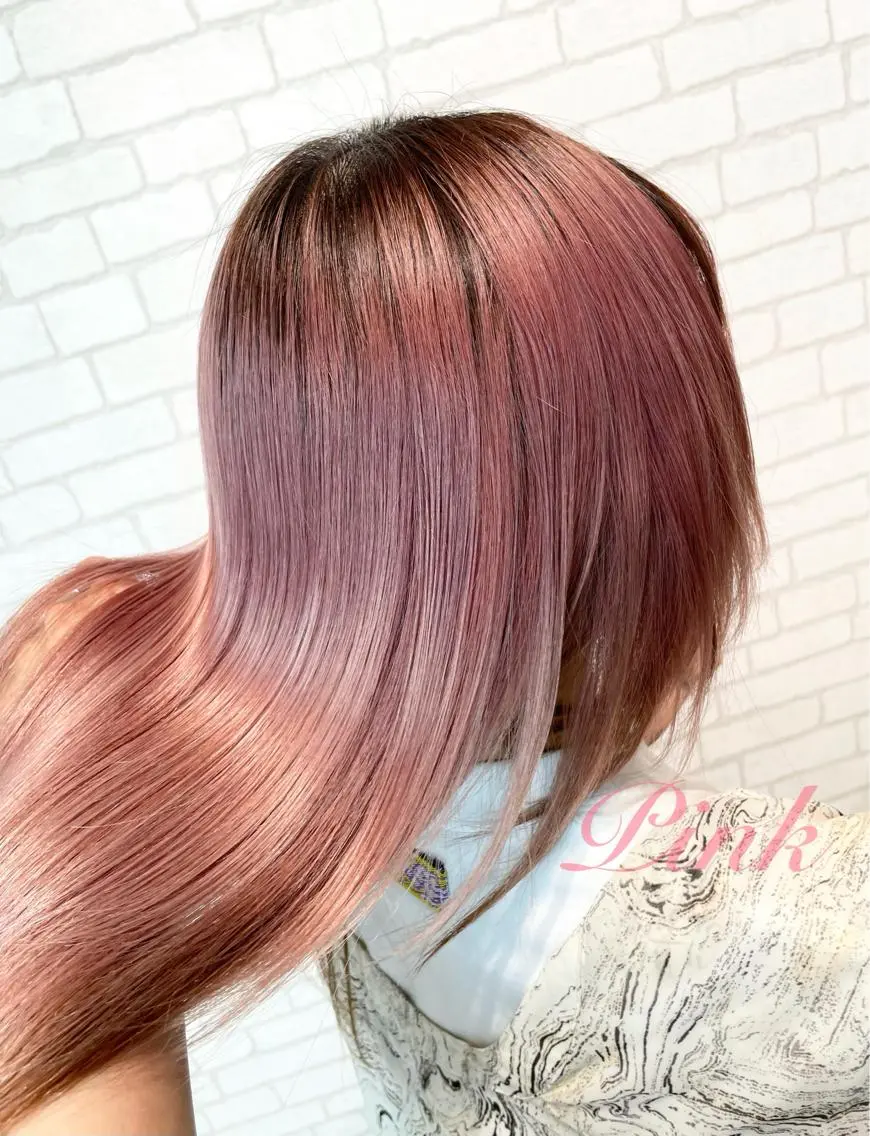 カラー 透明感カラー ピンクカラー ヘアカラー AMITYメンズ特化 ASUMIのヘアスタイル