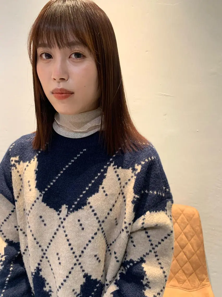 ミディアム カラー RISAKO レイヤーカット🎀のヘアスタイル