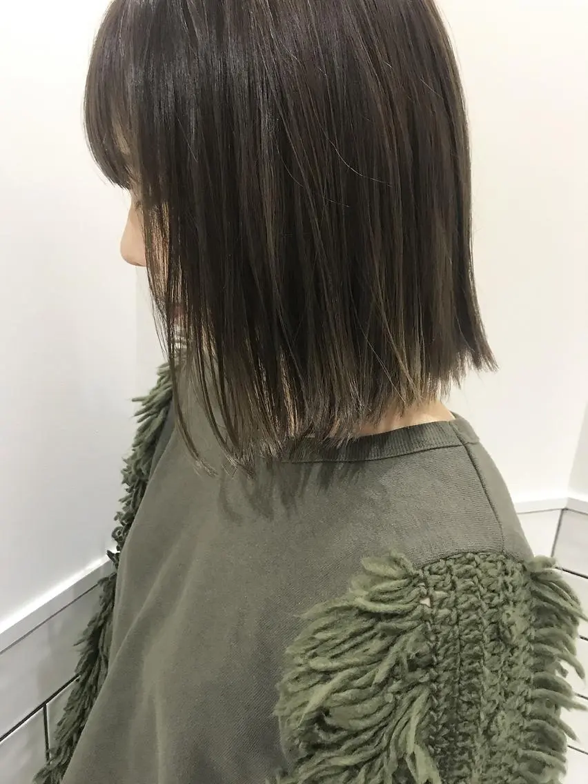 ミディアム ヘアカラー 鬼松沙弥 ❤︎メンズパーマのヘアスタイル