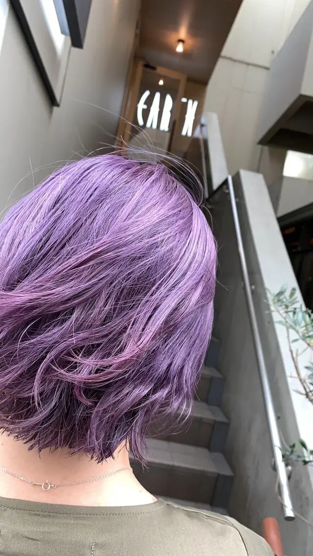 ショート カラー 🌿earth亀有店 【緑髪のノブ】🌿のヘアスタイル
