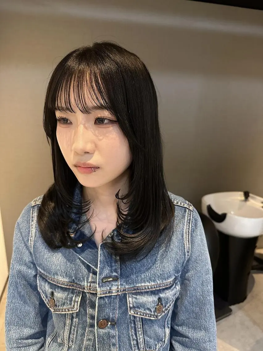 セミロング カラー ショートボブ セミロングパーマ バレイヤージュ ブリーチ ダブルカラー カット ヘアカラー トリートメント N°sopo 札幌大通のヘアスタイル