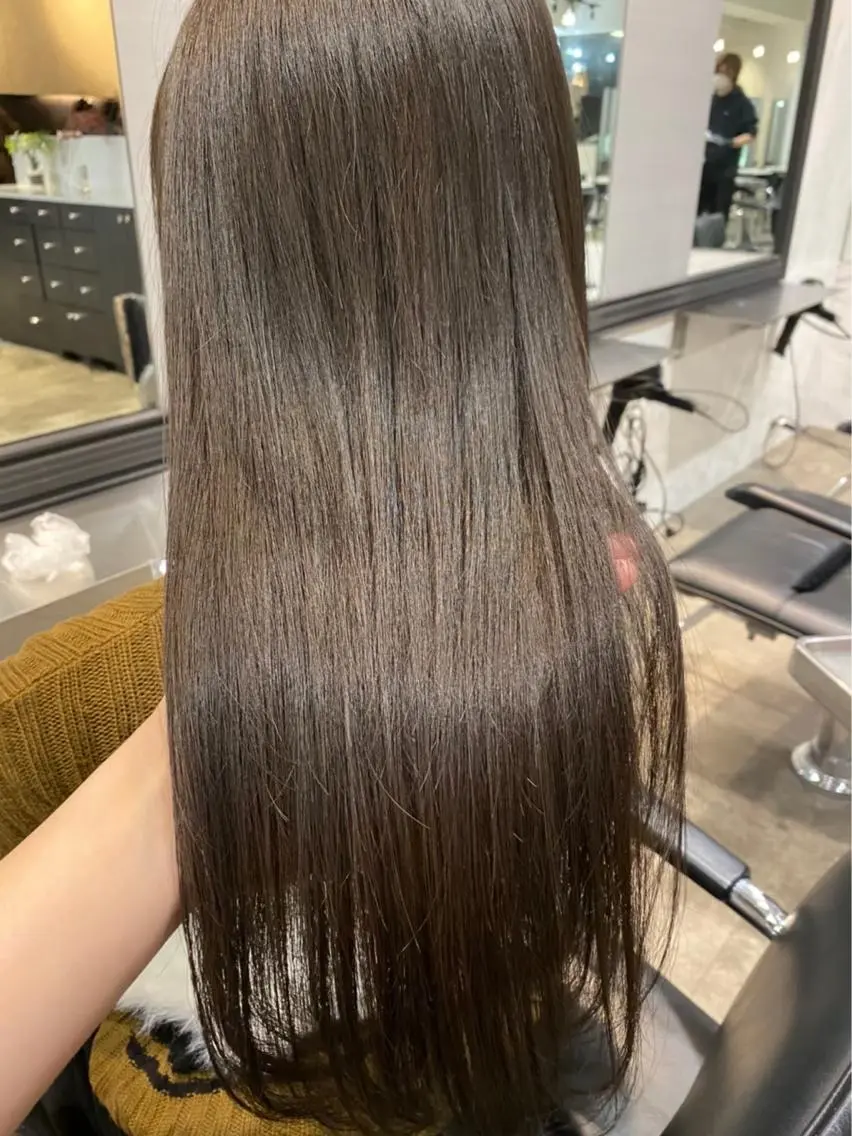 セミロング カラー 伸ばしかけ 増子 祐太朗のヘアスタイル