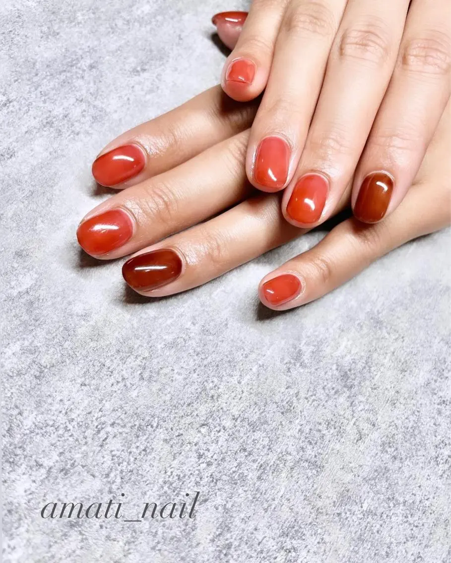 ネイル クリアネイル マグネットネイル ミラーネイル ニュアンスネイル ワンカラーネイル ハンドネイル amati_nail TAKAKOのネイルデザイン