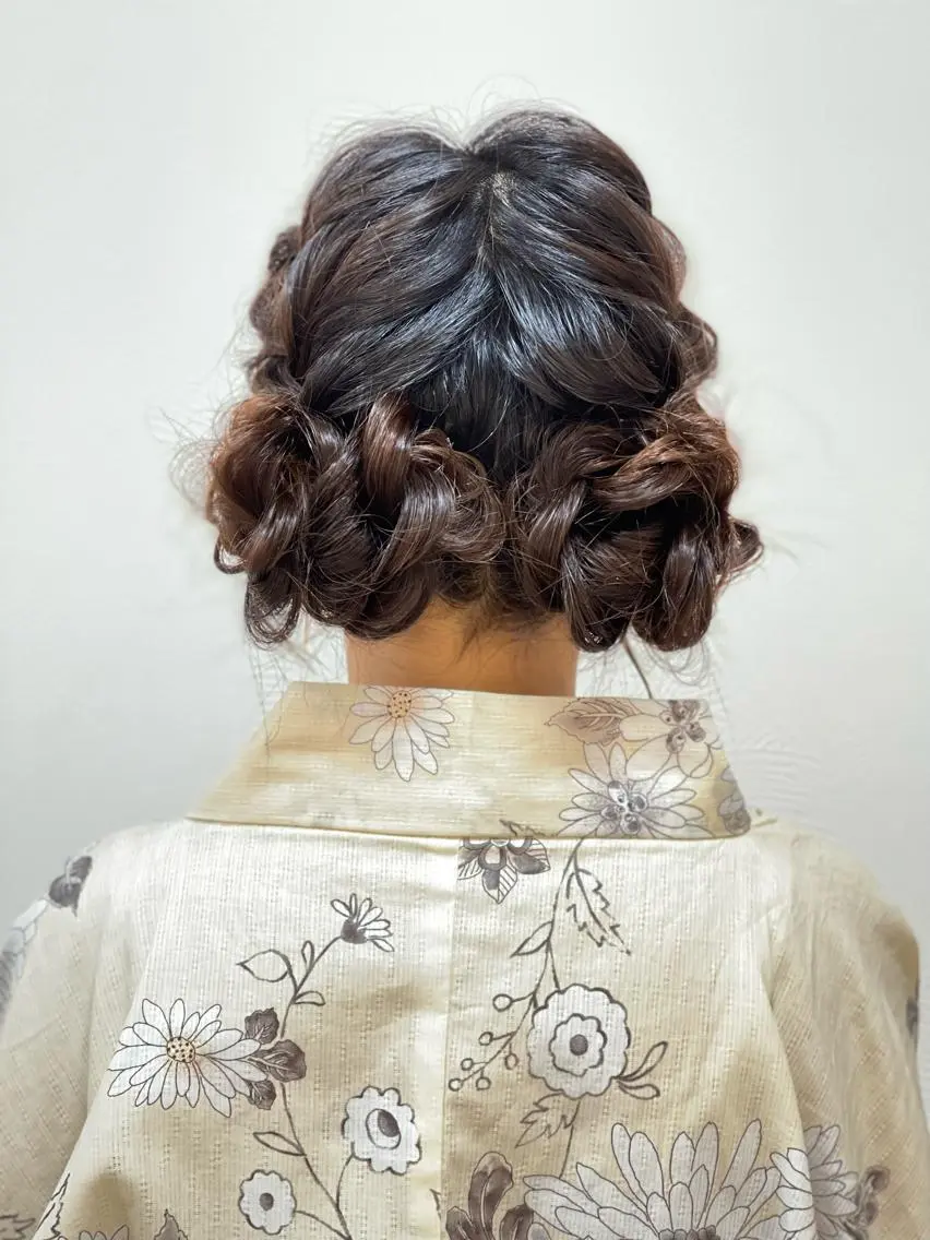 ヘアアレンジ 浴衣 着付け 齋 藤のマツエク・マツパデザイン