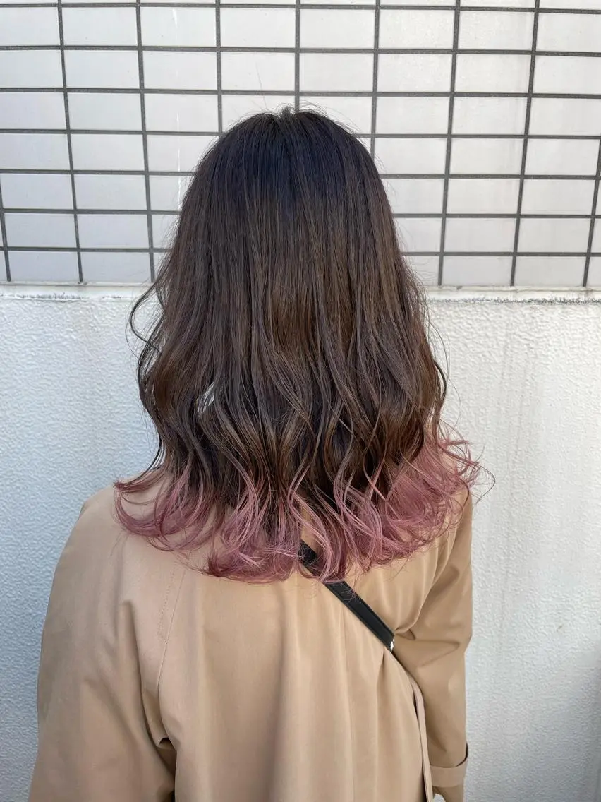 ロング カラー ヘアカラー トリートメント ヘッドスパ ヘアセット 赤み消しカラー 🍀JUNKIのヘアスタイル
