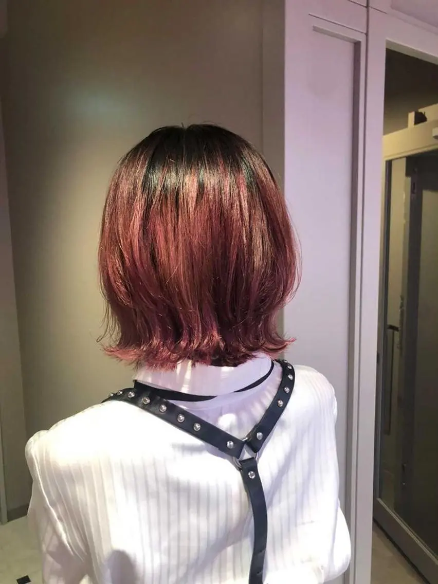 ショート カラー パーマ ヘアアレンジ メンズ キッズ ネイル マツエク・マツパ KANAMI 🌏のヘアスタイル