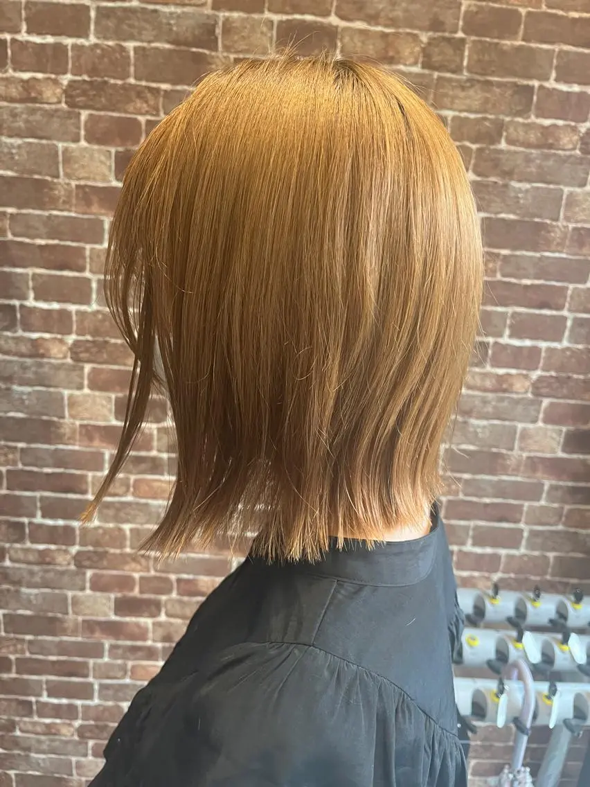 ミディアム カラー パーマ ヘアアレンジ メンズ キッズ ネイル マツエク・マツパ 切りっぱなしボブ メンズブリーチ メンズハイトーン メンズ韓国風 黒髪 久木原 ゆりのヘアスタイル