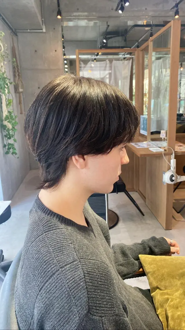 メンズ マッシュウルフ マッシュ メンズウルフカット ウルフカット FERIA池田 石田較貴のヘアスタイル