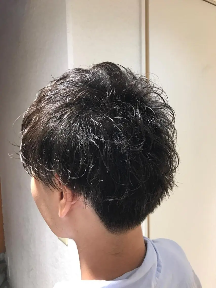 ショート メンズ カット パーマ Ash 中岡ゆうたのヘアスタイル