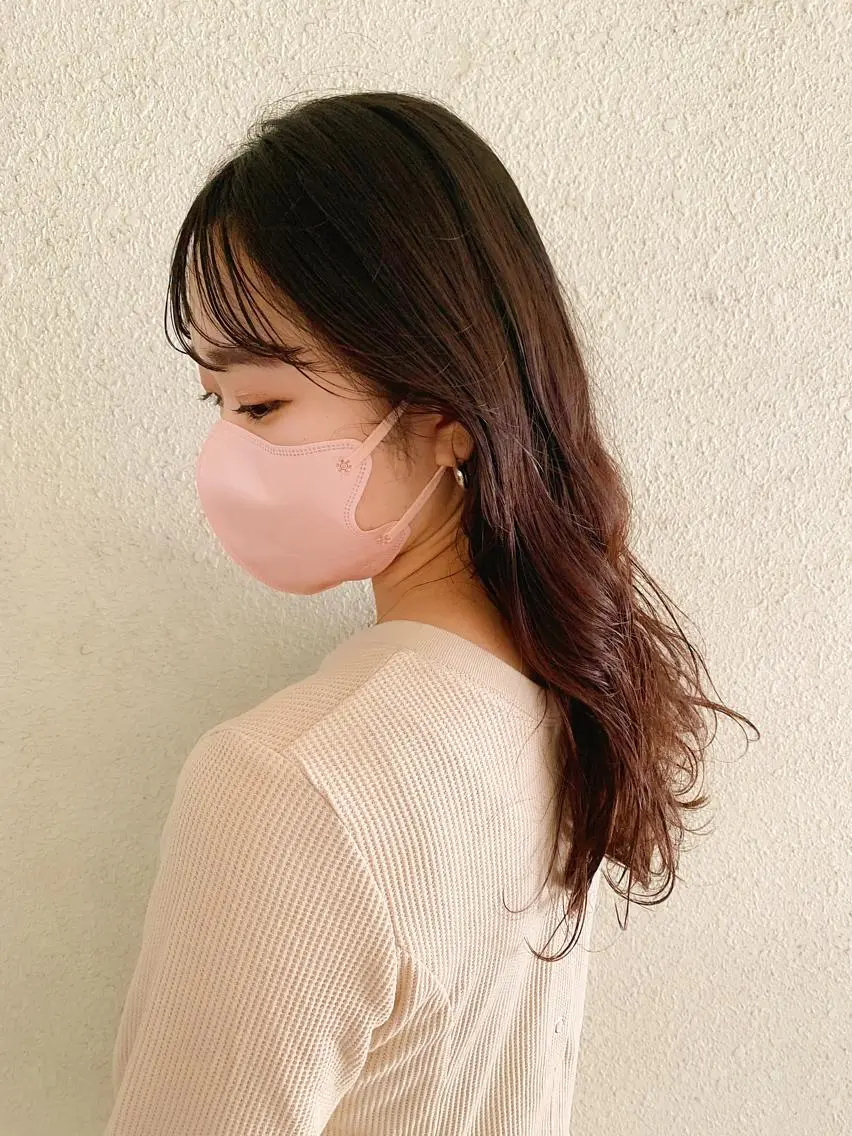 セミロング カラー パーマ 中川 竜誠のヘアスタイル