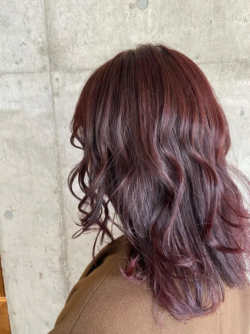 ミディアム カラー ヘアアレンジ ❤️カラー得意 🧡松浦睦樹❤️のヘアスタイル