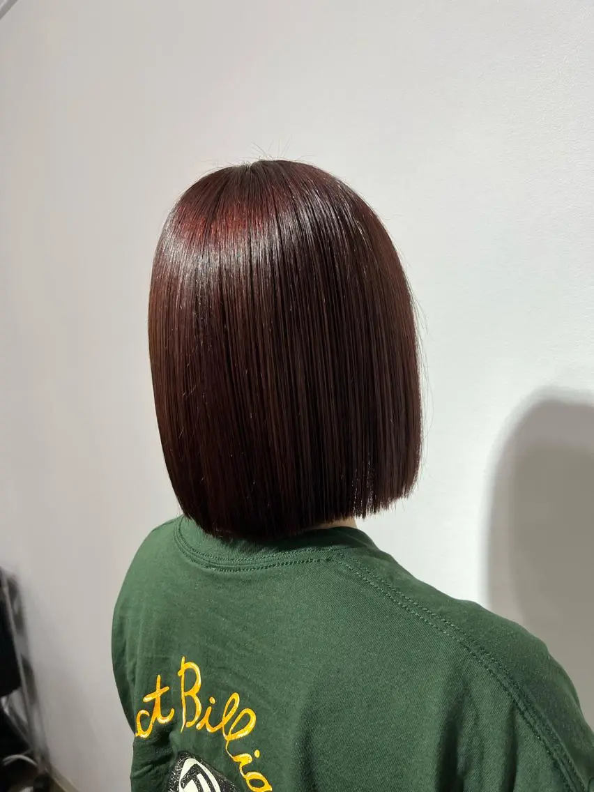ショート カラー バレイヤージュ ブリーチ ケアブリーチ ダブルカラー ハイライトカラー 神戸ボブ✂️ ioe三宮/田 伸佳のヘアスタイル